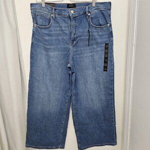 NWT Banana Republic Women's High Rise Wide-leg Vintage Stretch Size 34/18